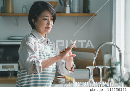 a forty-something woman a forty-something woman 113556331