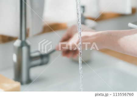 a forty-something woman a forty-something woman 113556760