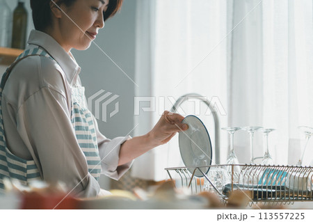 a forty-something woman a forty-something woman 113557225