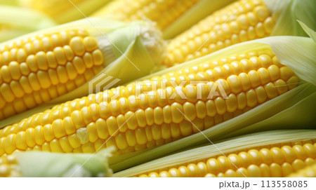 エコで美味しいトウモロコシ Corn delicious eco friendly AI生成画像 113558085