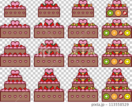 ウェディングケーキセット3 113558529