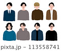 若い男性セット 113558741