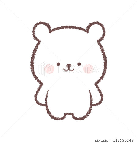 子供シロクマの立ちポーズ 子供シロクマの立ちポーズ 113559245
