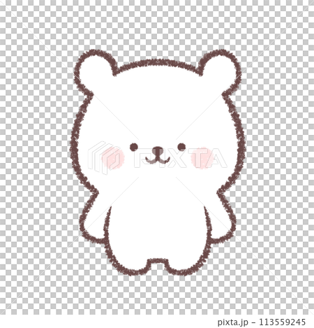 子供シロクマの立ちポーズ 子供シロクマの立ちポーズ 113559245