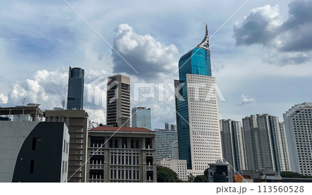 ジャカルタのビル群 スカイライン ジャカルタのビル群 スカイライン 113560528