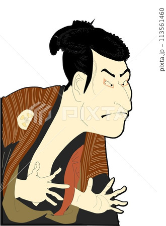 写楽の浮世絵「三代目大谷鬼次の奴江戸兵衛」 113561460