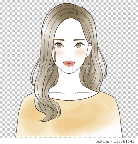 A woman with an autumn-type personal color image A woman with an autumn-type personal color image 113561543