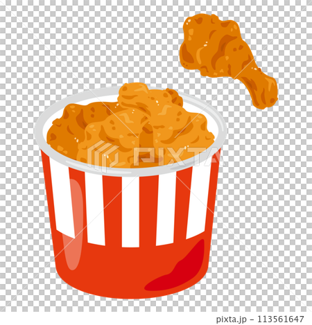 箱入りのフライドチキン 113561647