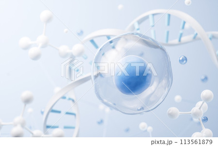 Cell and biological concept background, 3d rendering. Cell and biological concept background, 3d rendering. 113561879