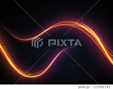 abstract shape glowing pulse with Generative AI. 113562141