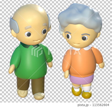 散步的年長夫婦,前面 散步的年長夫婦,前面 113562604