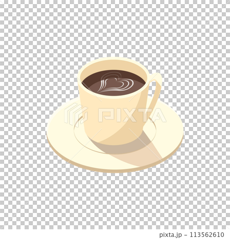 Hot coffee_isometric illustrations 113562610