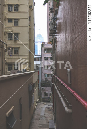 middle level residential buildings in Hong Kong. March 23 2024 113562856