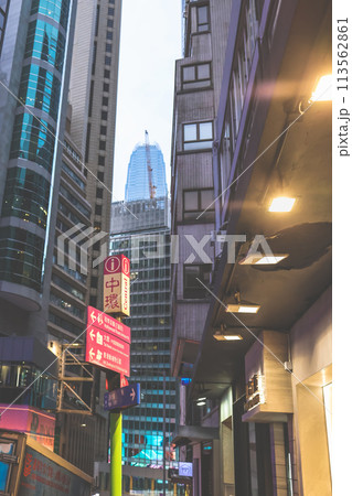 middle level residential buildings in Hong Kong. March 23 2024 113562861