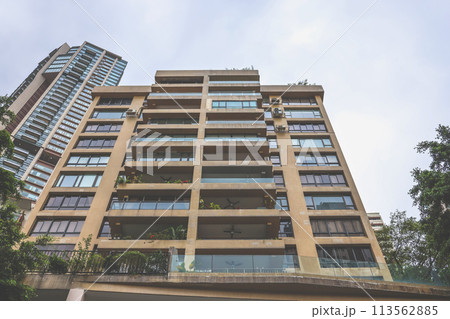 middle level residential buildings in Hong Kong. March 23 2024 113562885