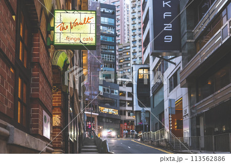 middle level residential buildings in Hong Kong. March 23 2024 113562886