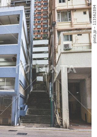 middle level residential buildings in Hong Kong. March 23 2024 middle level residential buildings in Hong Kong. March 23 2024 113562894
