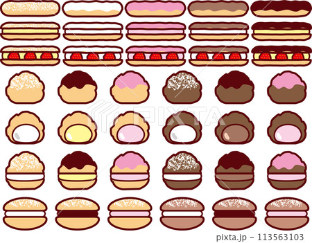 エクレア、シュークリーム、ブッセ 113563103