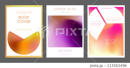 Colorful blur. A cover template with a gradient. The idea of a banner, brochure, catalog, or booklet. A template for creative design 113563496
