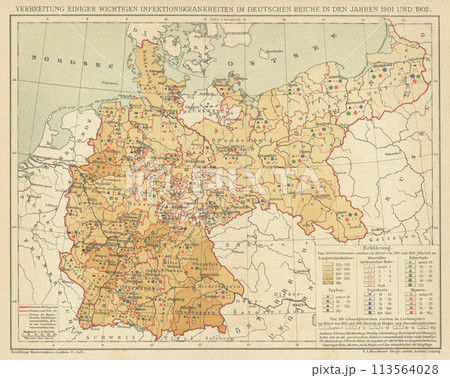 20世紀初頭　世界地図　1900年代　感染症 113564028