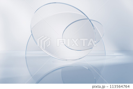 Transparent glass geometry background, 3d rendering. Transparent glass geometry background, 3d rendering. 113564764