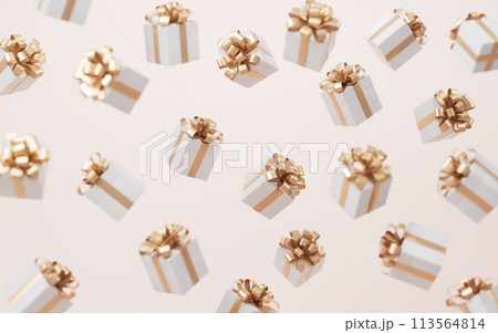 Gift box, festival and celebration, 3d rendering. 113564814