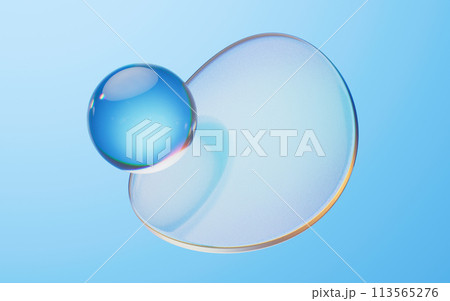 Soft ball and abstract geometric background, 3d rendering. Soft ball and abstract geometric background, 3d rendering. 113565276