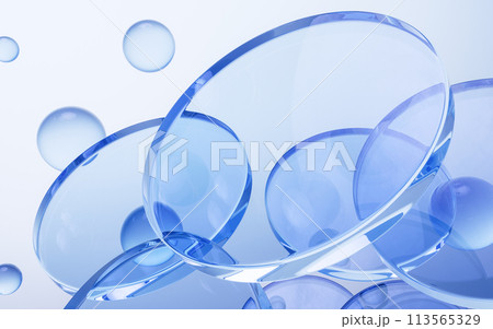 Transparent geometry glass background, 3d rendering. Transparent geometry glass background, 3d rendering. 113565329