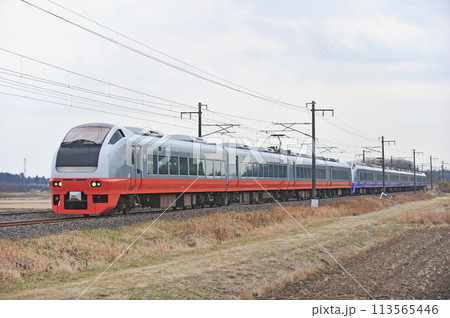 常磐線　羽鳥ー岩間　JR東日本　E653系　K351編成（勝田）　フレッシュひたち 113565446