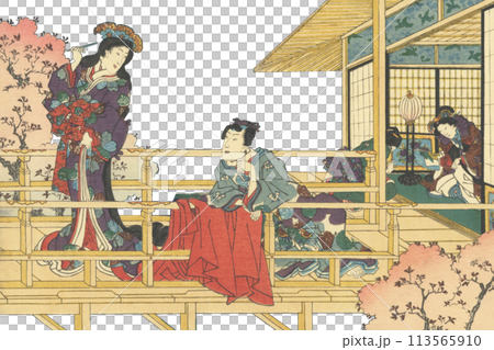 浮世絵 偐紫田舎源氏 浮世絵 偐紫田舎源氏 113565910