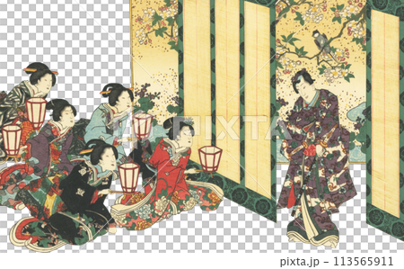 Ukiyo-e: Genji of the Purple Countryside 113565911