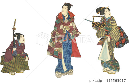 浮世絵　偐紫田舎源氏 113565917