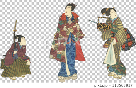 浮世絵　偐紫田舎源氏 113565917