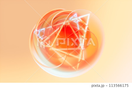 Gradient transparent curve glass, 3d rendering. Gradient transparent curve glass, 3d rendering. 113566175