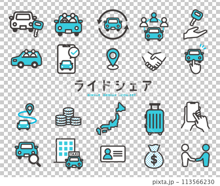 Ride sharing icon vector illustration Ride sharing icon vector illustration 113566230