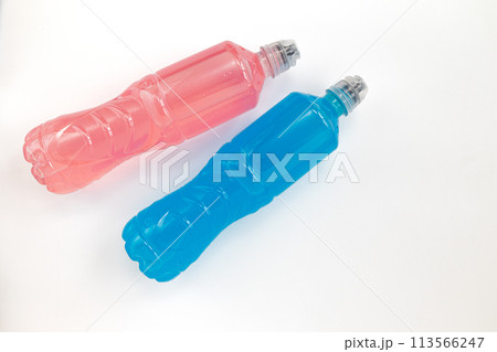 sports water bottles isolated on white background 113566247