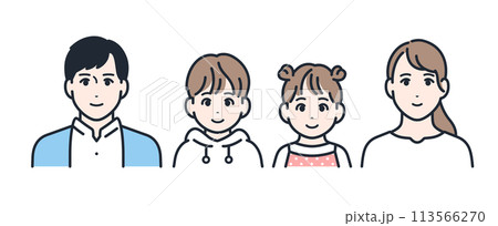 仲良し家族 アイコン 113566270