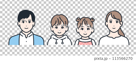 仲良し家族 アイコン 113566270