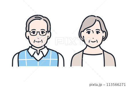 おじいちゃん おばあちゃん アイコン 113566271