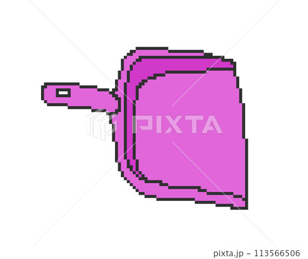 チリトリ_ドット絵(ピンク) 113566506