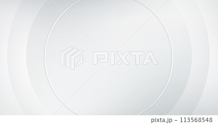 美しいシルバーの円形の背景、グラデーション、ベクター 113568548