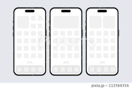Phone mockup, Smatphone temlate, Telephone app mock, Mobile shape, Simple mobilephone mock up 113569358