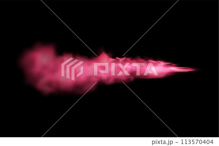 Neon magic smog vector for game design on black background. 113570404