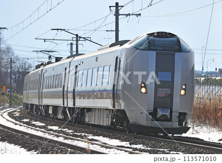 函館本線　光珠内ー美唄　JR北海道　789系1000番台　HL-1006編成（札幌）　スーパーカムイ 113571010
