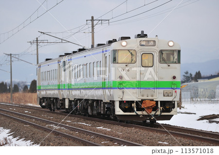 函館本線　光珠内ー峰延　JR北海道　キハ40-1706（苫小牧） 113571018