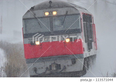 千歳線 北広島ー恵庭 JR貨物 DF200-53(鷲別) 千歳線 北広島ー恵庭 JR貨物 DF200-53(鷲別) 113571044