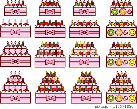 記念日ケーキセット2 113571850