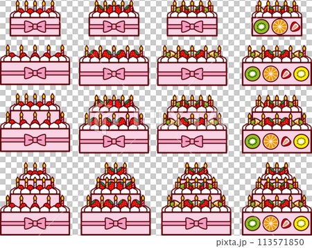 Anniversary cake set 2 113571850