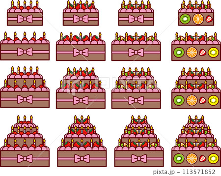 記念日ケーキセット3 113571852