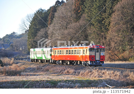 烏山線 鴻野山ー大金 JR東日本 キハ40-1003+キハ40-1007(宇都宮) 烏山線 鴻野山ー大金 JR東日本 キハ40-1003+キハ40-1007(宇都宮) 113571942